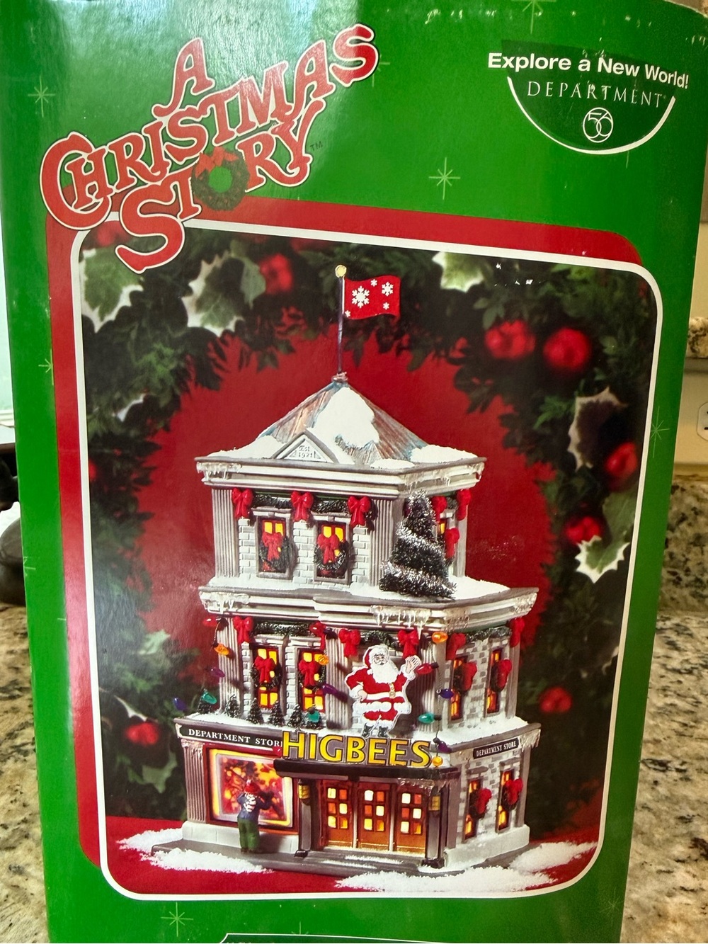Department 56 Higbees Light-Up Holiday Department Store – Green, Red, White